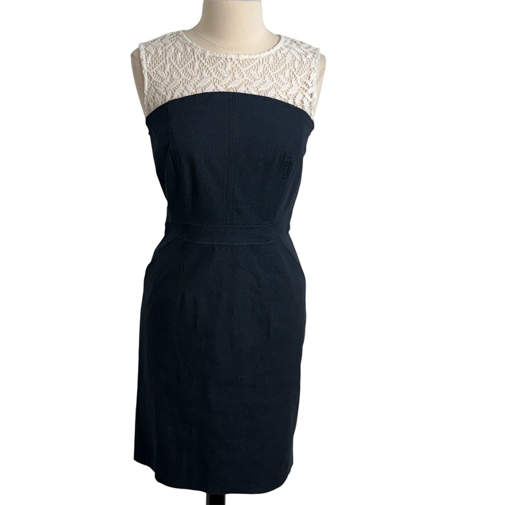 Studio‎ One New York Women's Sleeveless Two-Tone Sheath Dress